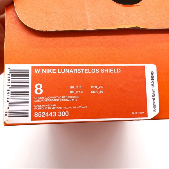 ♥️ NEW! W NIKE LUNARSTELOS SHIELD RUNNING SHOE - Picture 6 of 6